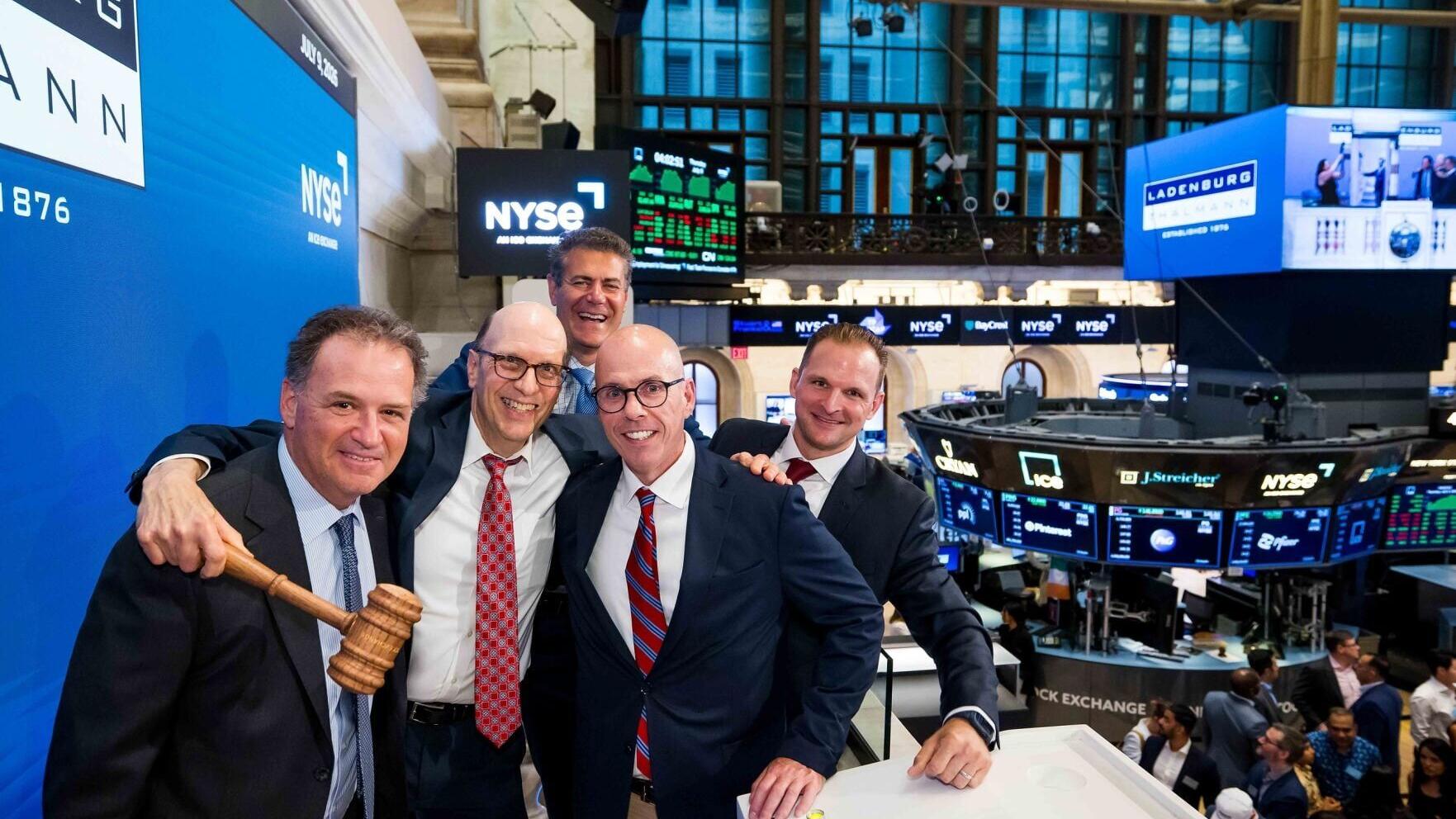 Ladenburg Thalmann at the NYSE on July 9