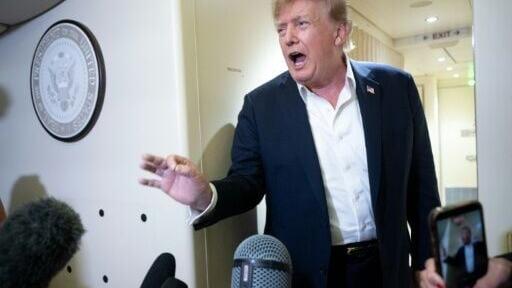 US President Donald Trump spoke about AI while returning from Ireland on Air Force One