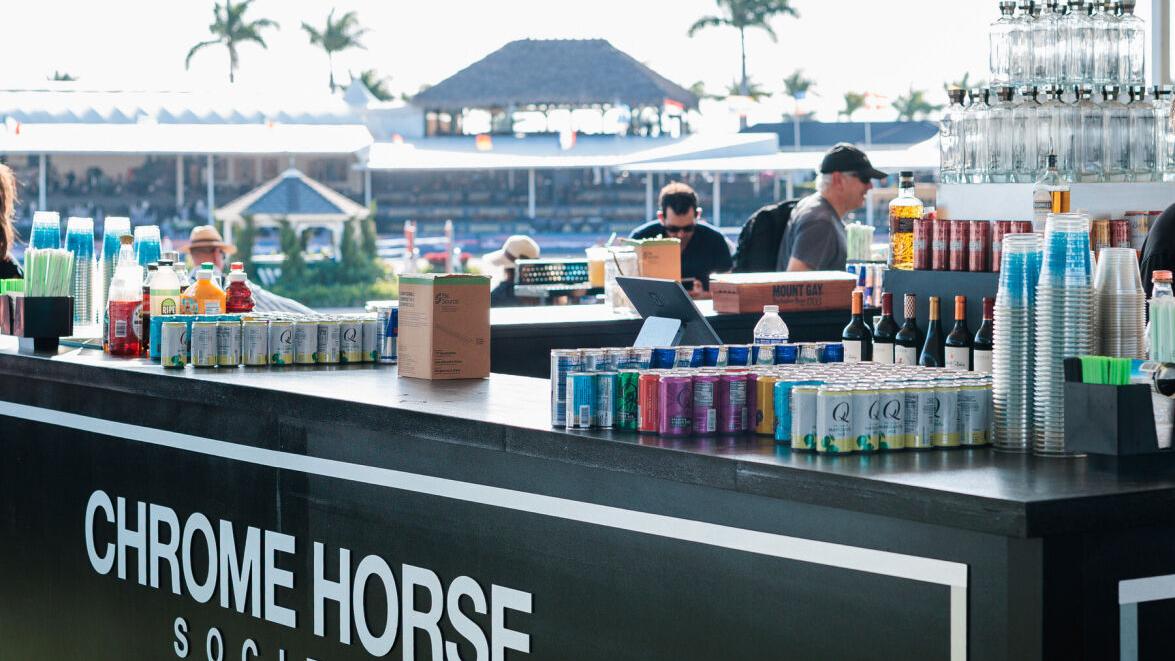 Over the course of the 2026 WEF season, approximately 140 cases of Chrome Horse Society Tequila were consumed across WEF hospitality, events, and related programming.