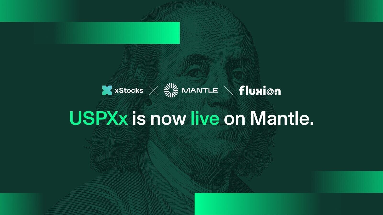 Mantle Becomes One of the First Ethereum L2s to Bring Franklin Templeton's USPX ETF On-Chain with xStocks (PRNewsfoto/Mantle)