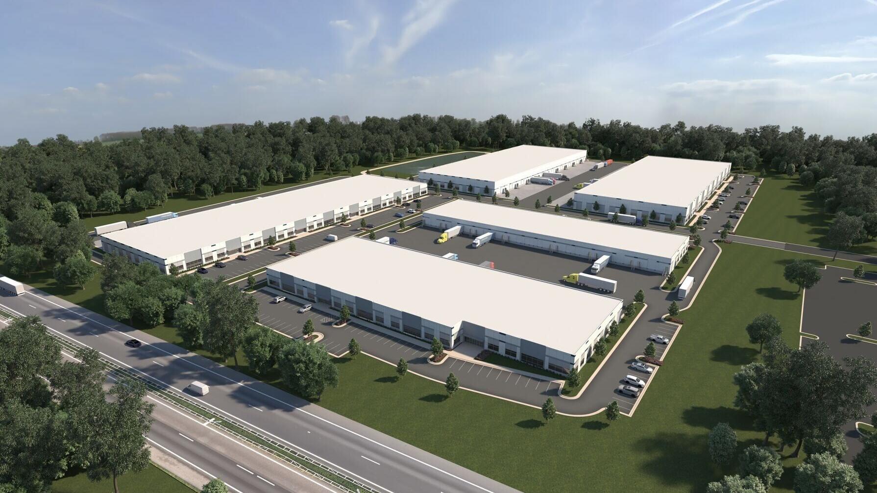 Austin Ridge Business Park Aerial Rendering