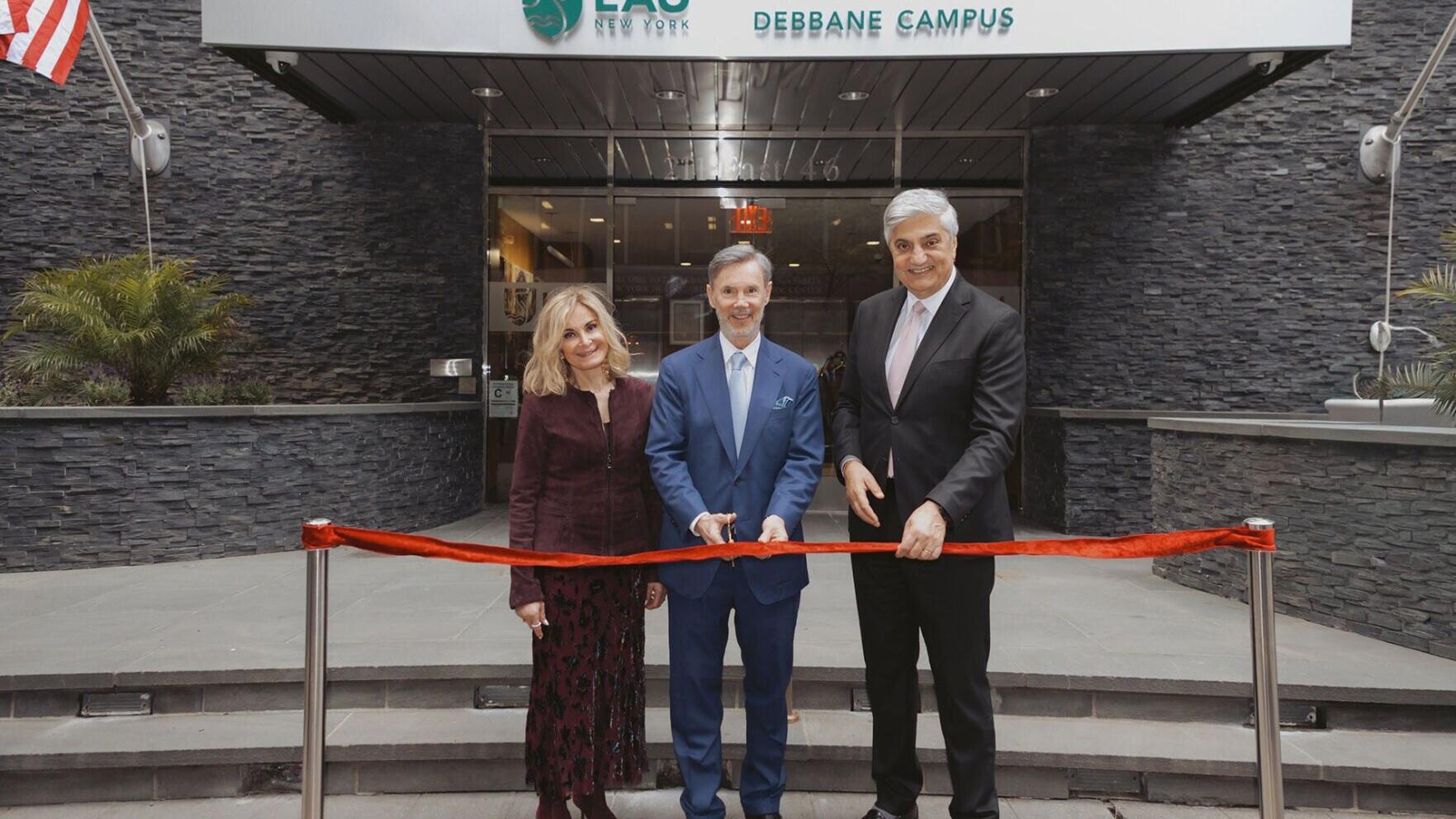Mr. Debbane, with his wife Carmen, and President Abdallah.