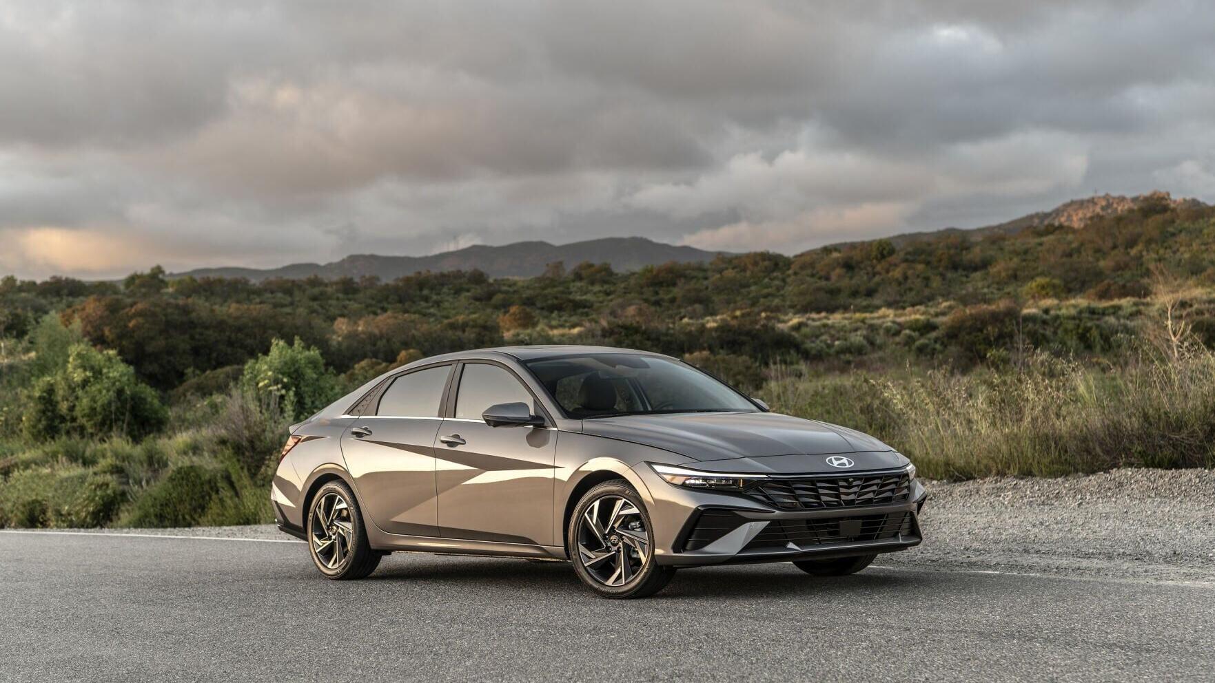 The Hyundai Elantra is photographed in Silverado, Calif., Aug. 30, 2023.