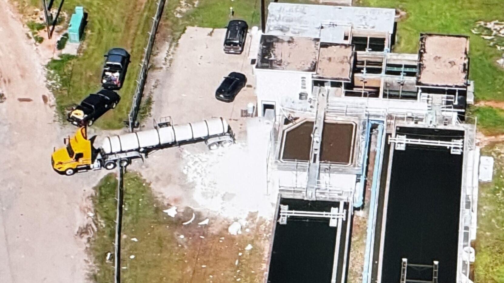Logansport water plant drone image
