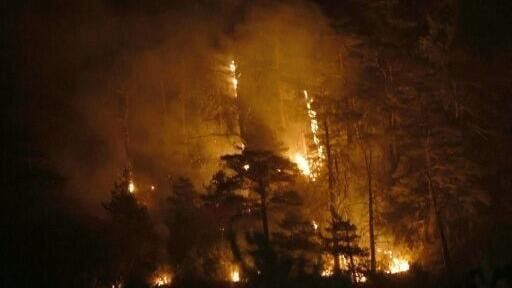 A wildfire in Spain's northeastern province of Aragon killed a Spanishh soldier on Sunday