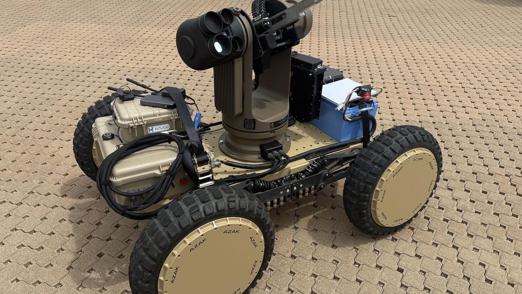 The small autonomous ground platform jointly built in less than 48 hours at the U.S. Army’s Operation Jailbreak.