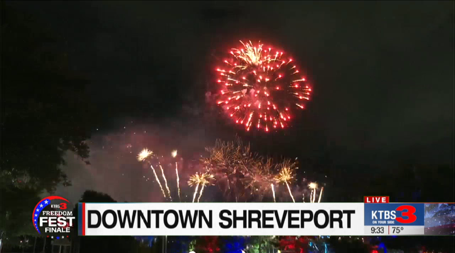 Downtown Shreveport fireworks