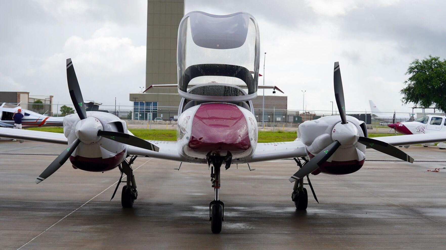 Texas Southern University's new Diamond DA42 twin-engine training aircraft