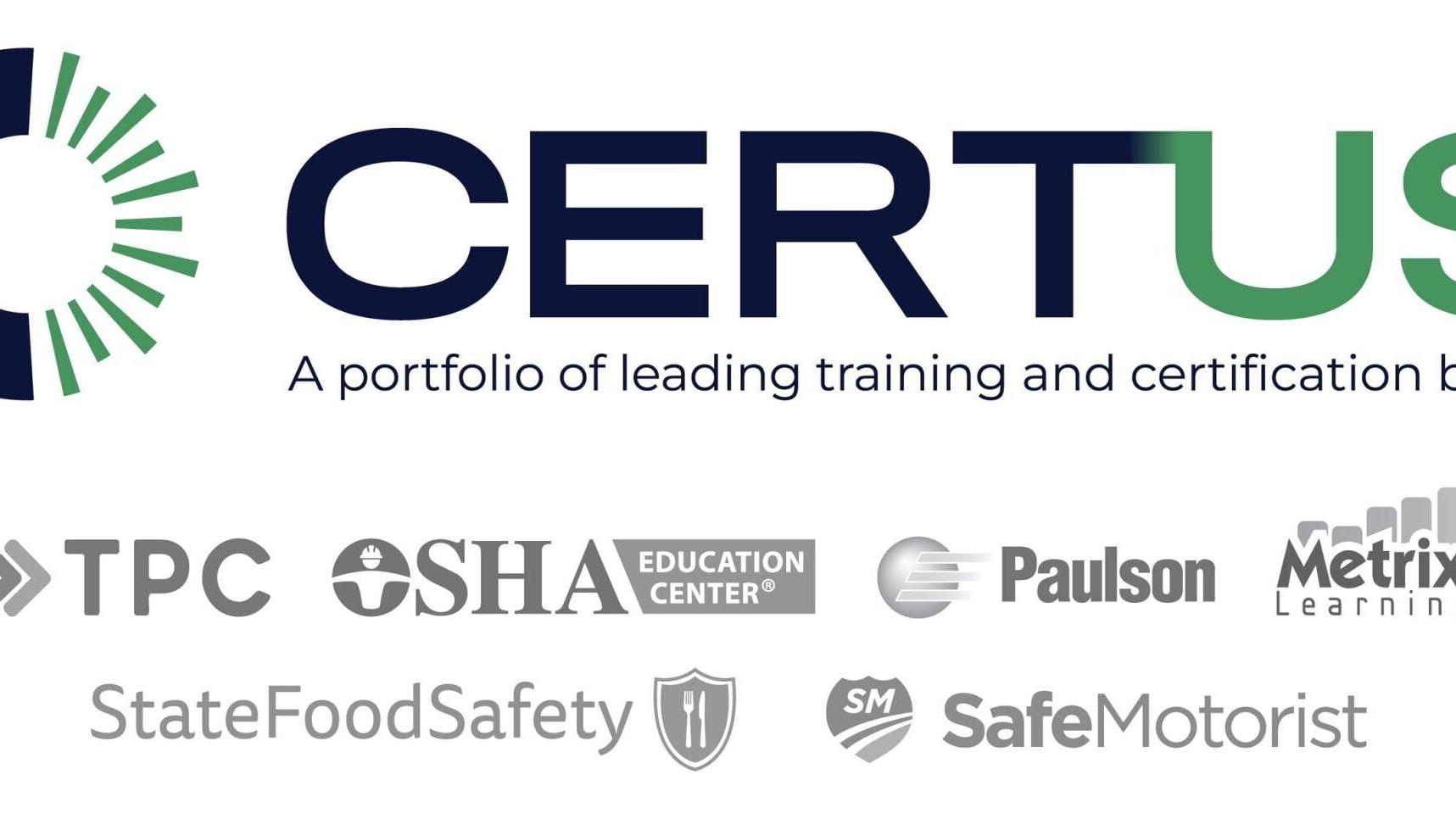 Certus | A portfolio of leading training and certification brands (PRNewsfoto/Certus Holdco, Inc)