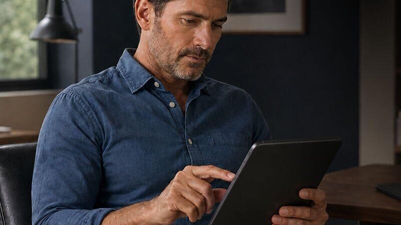 A user explores UMHQ's private, question-based product-match experience, designed to help men identify options aligned with their priorities and preferences.
