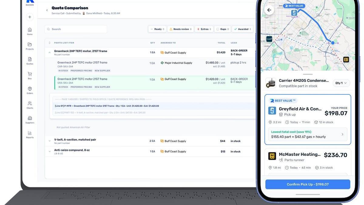 Raiven Platform and Raiven Best Value™ Mobile App