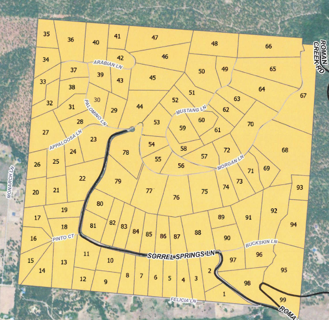Proposed Sorrel Springs Water District