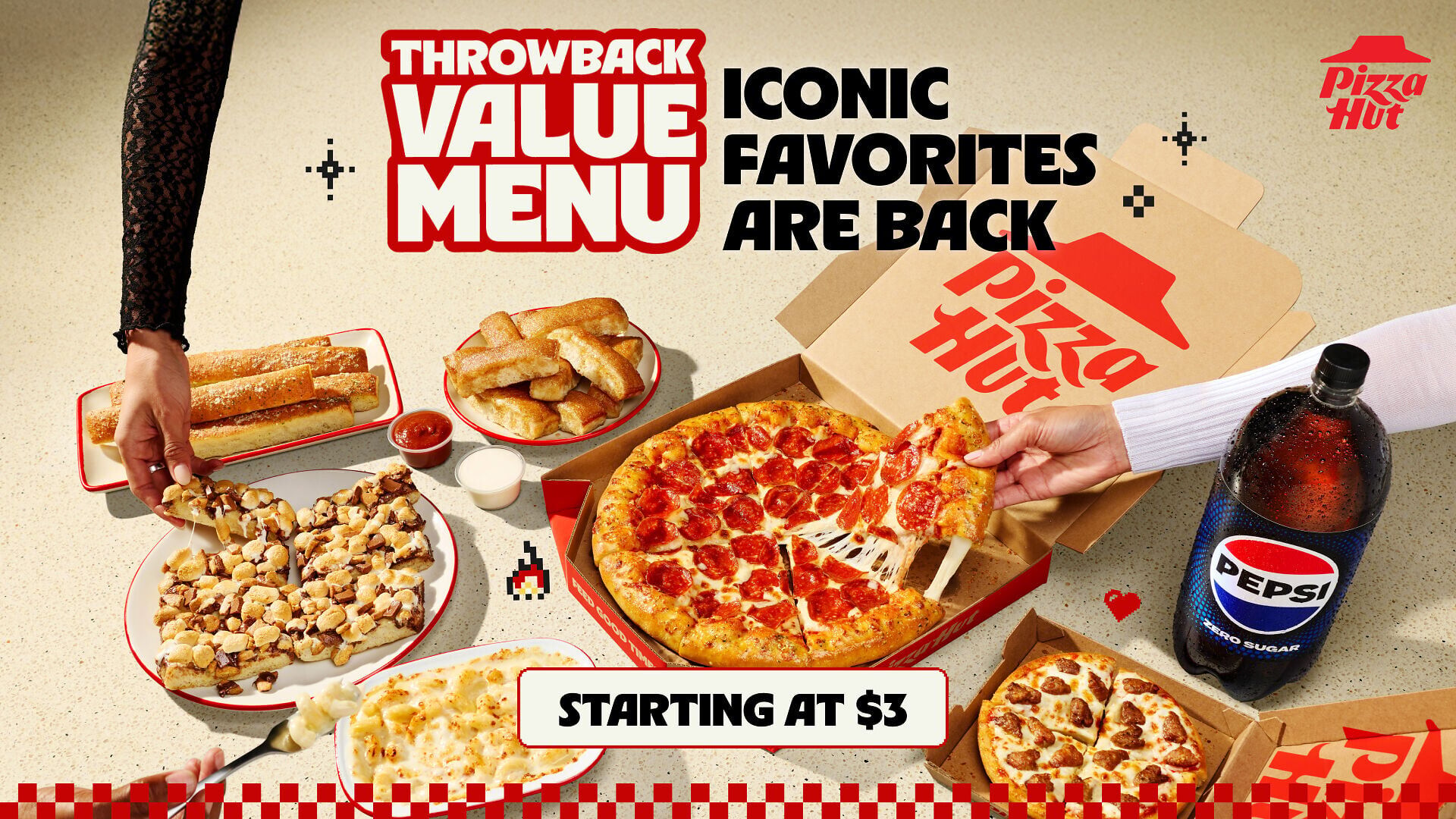 PIZZA HUT INTRODUCES NEW THROWBACK VALUE MENU TO CELEBRATE ITS MOST ICONIC MENU ITEMS