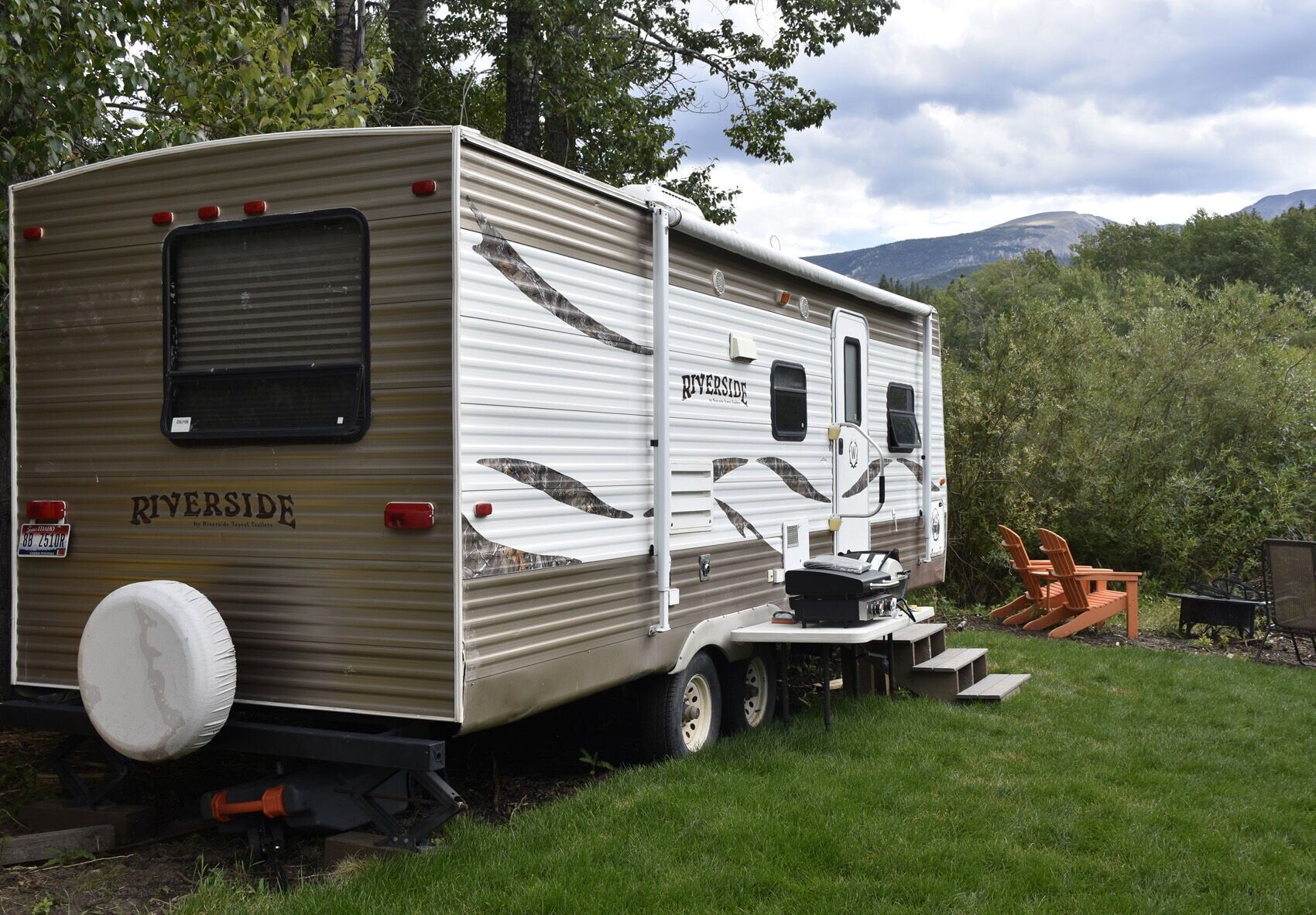 Brown trailer
