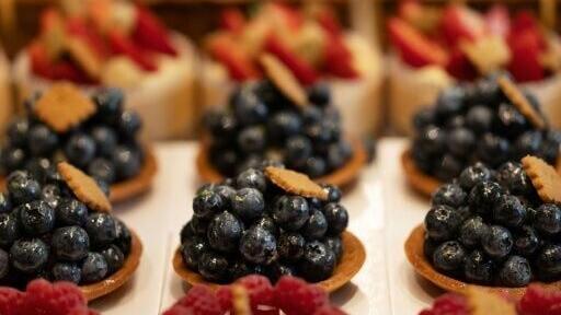 Castel's pastries are decorated with biscuits that are a nod to his native Brittany