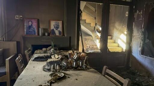 A hotel in Agios Pavlos was destroyed as fires scorched the island of Crete