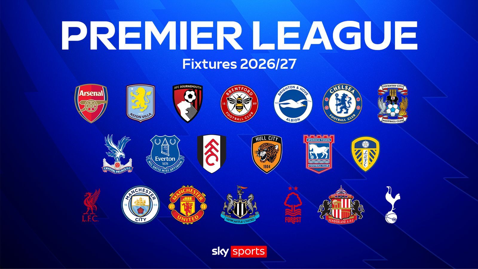 Premier League fixtures on Sky Sports: Liverpool vs Man Utd and Arsenal vs Man City in November